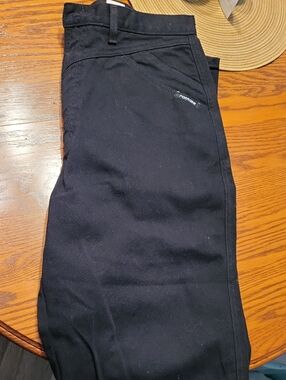 Vintage Rockies Women's Black Boot Cut Work Pants